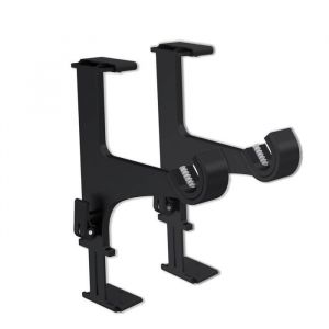Lot de 2 supports pour coffre volet roulant noir D28/20