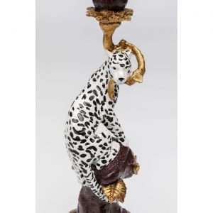 Kare Design Bougeoir l&eacute;opard 33cm