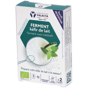 Yalacta Fermenti Biologici per Kefir di Latte Fatto in Casa 2 Bustine