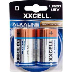 Image de Xxcell Pile 1.5V LR20 - Blister de 2 piles