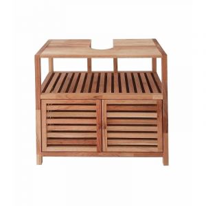 Swiss Aqua Technologies Meuble de salle de bain sous lavabo Naturel Home 67,5x63x35,5 cm, bois (HOMEUM)