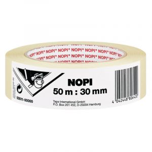 Tesa Bande cr&ecirc;p&eacute;e Nopi, 30mm - Rouleau
