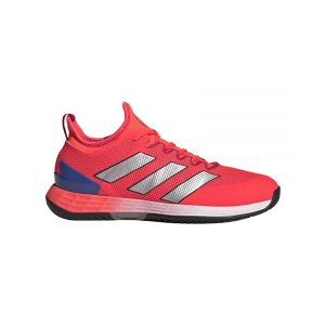 Adidas Chaussure de tennis adizero Ubersonic 4 - Solar Red / Silver Metallic / Lucid Blue, Solar Red / Silver Metallic / Lucid Blue - Taille 41 1/3