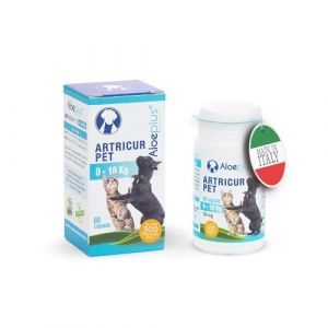 Aloeplus Artricur Pet Cani/Gatti 0 11 Kg 12 G 60 Capsule