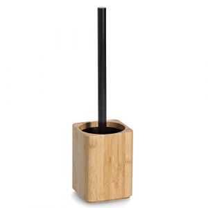 Zeller PRESENT SCHÖNER LEBEN. PRAKTISCH WOHNEN. Brosses et Supports pour Toilettes, Bambou, Naturel, ca. 9,5 x 9,5 x 35,5 cm