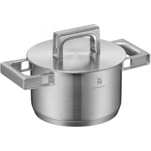 WMF Ultimate Cool Petite casserole &agrave; induction avec couvercle en acier inoxydable Cromargan mat et poign&eacute;es r&eacute;ductrices de chaleur 1,9 l Passe au lave-vaisselle 16 cm
