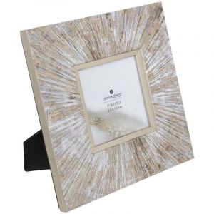 Atmosphera Cadre photo Izzie marron doré 10x10cm Créateur D'intérieur