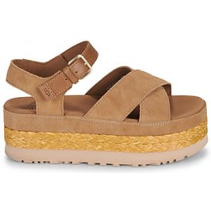 Sandales UGG Aubrey Ankle camel marron femme - 38