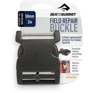 Sea to Summit Field Repair Buckle 50mm Side Release 1 Pin, noir Fixation bagage