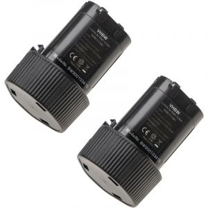 Vhbw Set de 2 batteries 1500mAh pour outil Makita JV100, JV100DW, JV100DZ, ML100W, ML101, TD090, TD090DWE
