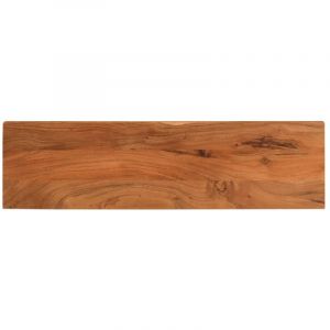 Image de VidaXL Dessus de table 120x40x2,5cm rectangulaire bois massif d'acacia Brun