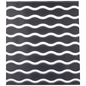 Blindecor Luna Store enrouleur ondulé double couche, Jour nuit. Anthracite, 120 x 150 cm (L x H) | Taille du tissu 117 x 145 cm | Store enroleur ondulé sans percage