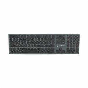 Natec Dolphin Wireless Slim Clavier Bluetooth X-Scissors Aluminium