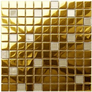 Ilcom - Mosaïque de verre sur maille pour salle de bain ou cuisine 30cm x 30cm - Pantheon