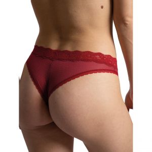 Passionata Tanga dentelle florale - Rouge