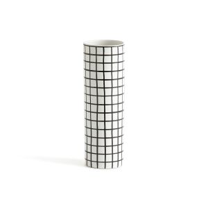 Vase en céramique H25 cm, Adamo Noir/Blanc Taille Taille Unique