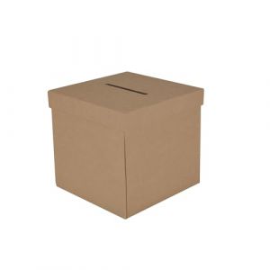 Homea Urne à Décorer en Carton 20 x 20 x 20 cm