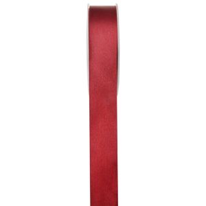 Ruedelafete Ruban satin double face 25 mm x 25 mètres, Bordeaux