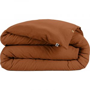 Housse de couette flanelle de coton (140 cm) Candice Terracotta