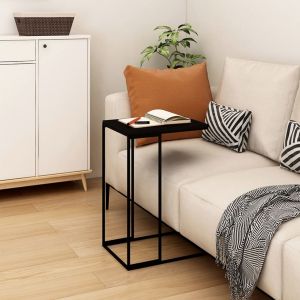VidaXL Table d'appoint Noir 40x30x59 cm Aggloméré