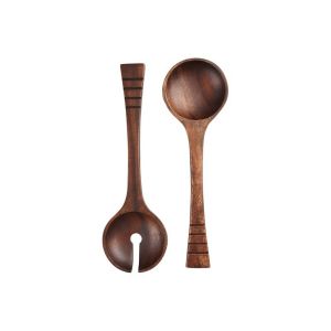T&g Woodware Couverts &agrave; salade acacia 29 Marron