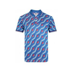 Umbro Polo jacquard bleu multicolore