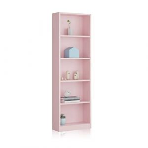 Loungitude ALIX - Etagère murale - Bois Rose - L52 x P25 x H180cm