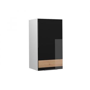 Armoire murale de salle de bain Fame-Line, Chêne noir brillant/blanc, 40 x 72 cm, Vicco