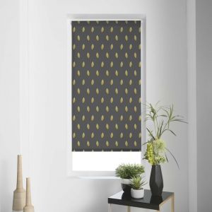 Store tamisant imp metallique 45 x 180 cm polyester verdura Anthracite STORE D'INTÉRIEUR