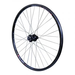 Image de Velox Roue vtc 700x35 disc arriere m640 alu noir moyeu pour shimano disc m745 6 trous pour cassette shimano sram 10 9v tubetype et tubeless ready