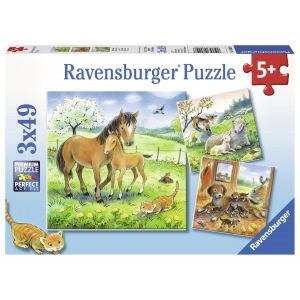 Ravensburger Câlins - 3 puzzles 49 pièces