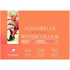 Image de Clairefontaine 96573C - Bloc Etival de 10 feuilles grain fin (36 x 48 cm)