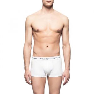 Calvin Klein Low Rise Trunk 3pk Boxer, Noir (Bla /White/Grey Heather 998), X-Small (Lot de 3) Homme