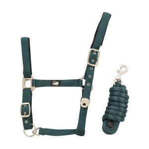 Supreme Ensemble licol en nylon et longe tressé pour cheval