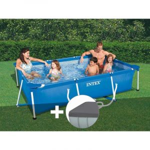Intex Kit piscine tubulaire rectangulaire 3,00 x 2,00 x 0,75 m + bâche de protection