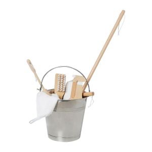 Image de Vertbaudet Set de m&eacute;nage en Bois Multicolore TU