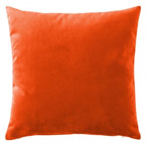 Image de Housse de coussin lin lavé - orange