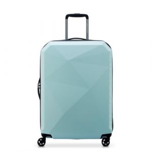 Delsey Paris - Valise Moyen Séjour 4 roues doubles Karat 2.0 66 cm bleue