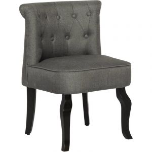 Image de Habitat et Jardin Fauteuil en tissu Louisa - 1 place - Gris