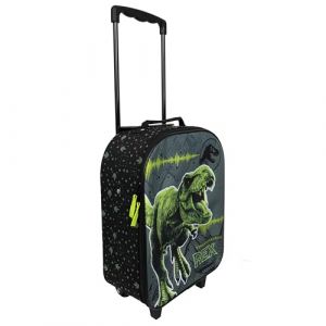 Undercover Jurassic World Trolley pour Enfants - Compartiment Principal spacieux - Compagnon de Voyage idéal - Tige télescopique réglable et fixable
