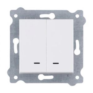 Interrupteur simple Blanc bornes à vis 200/01E EXEN