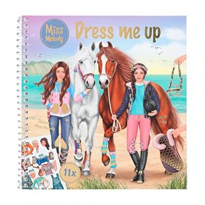 Depesche Dessin et coloriage enfant Miss Melody Carnet Stickers Dress Me