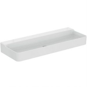Ideal Standard Lavabo conca 1200x450x165mm blanc sans trou pour robinet, sans trop-plein