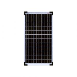 Enjoy solar Mono 30 W 12V Panneau solaire monocristallin Panneau solaire photovoltaïque idéal pour camping-car, abri de jardin, bateau
