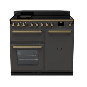 Falcon PIANO DE CUISSON ESTEL DELUXE TAB IND 100 CM ARDOISE LAITON ANTIQUE