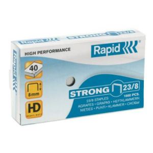 Rapid 24869800 - Agrafes Strong N°23/8 boite de 1000