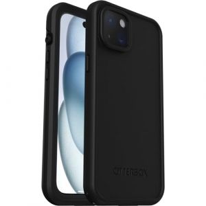 Otterbox Fre Coque pour iPhone 15 Plus pour MagSafe, étanche (IP68), protection fine avec protecteur d'écran intégré,fabriqué de manière durable, supporte 5x plus de chutes que la norme militaire,Noir