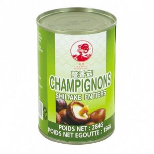 Champignons Shiitake entiers parfumés en conserve - 284g 4 boîtes