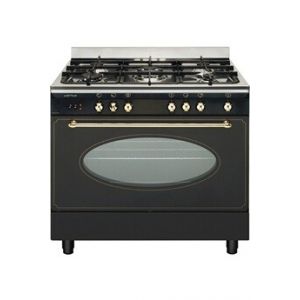 Image de Airlux 90CM MIXTE NOIR RUSTIQUE - CC902ETR3 - Piano de cuisson