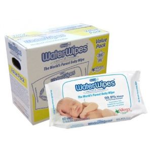 Image de WaterWipes 4 boîtes de 60 lingettes (240 lingettes)